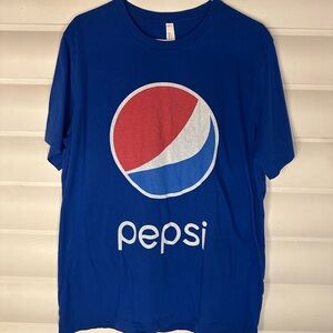 Vintage Pepsi Graphic Tee | Soft Royal Blue | USA Strong | XL